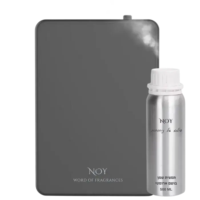 מפיץ ריח חשמלי עם בקבוק שמן אתריים, מוצר ריחני לבית לשיפור האווירה.