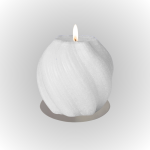 נר סויה ריחני בעיצוב ייחודי, אידיאלי למפיצי ריח וליצירת אווירה בבית.